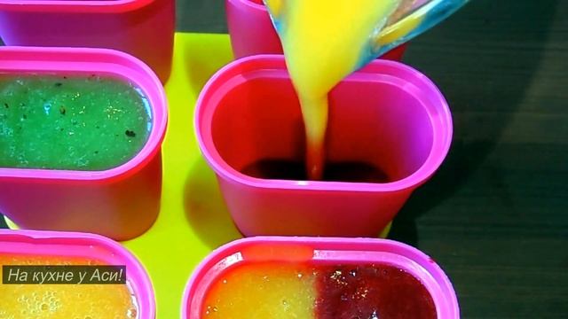 Натуральное МОРОЖЕНОЕ "Фруктовый лёд" ИЗ Персика, Вишни, Киви за несколько минут + заморозка! ???? смотреть онлайн