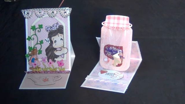 2 easel atc cards - mason jar shaker atc and magnolia tilda easel atc смотреть онлайн