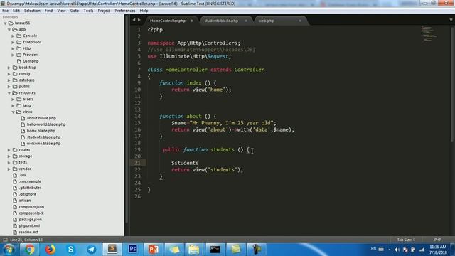 Part09# How to view data from database in Laravel? смотреть онлайн