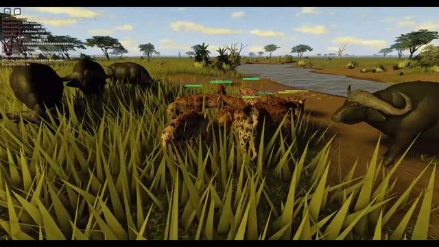LION VS HYENA WAR HIGHLIGHTS | "We Hunt, We Eat, We Tickle Your Feet" | ROBLOX: Wild Savannah смотреть онлайн