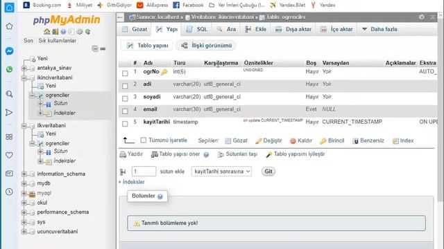 PHP ve MySQL 3 : PHP ile MySQL Tablo oluşturma ve Veri girişi - ( Create Table and insert data) смотреть онлайн