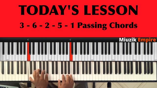 A Nice 3 -6 - 2 -5 - 1 Passing Chords to the 4 in the Key of C смотреть онлайн