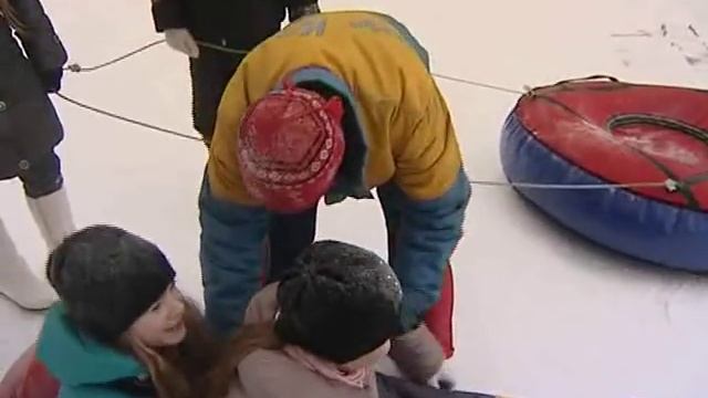 Катание на санях с гор смотреть онлайн