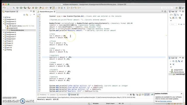 Random Numbers and Monetary Format in Java Eclipse смотреть онлайн