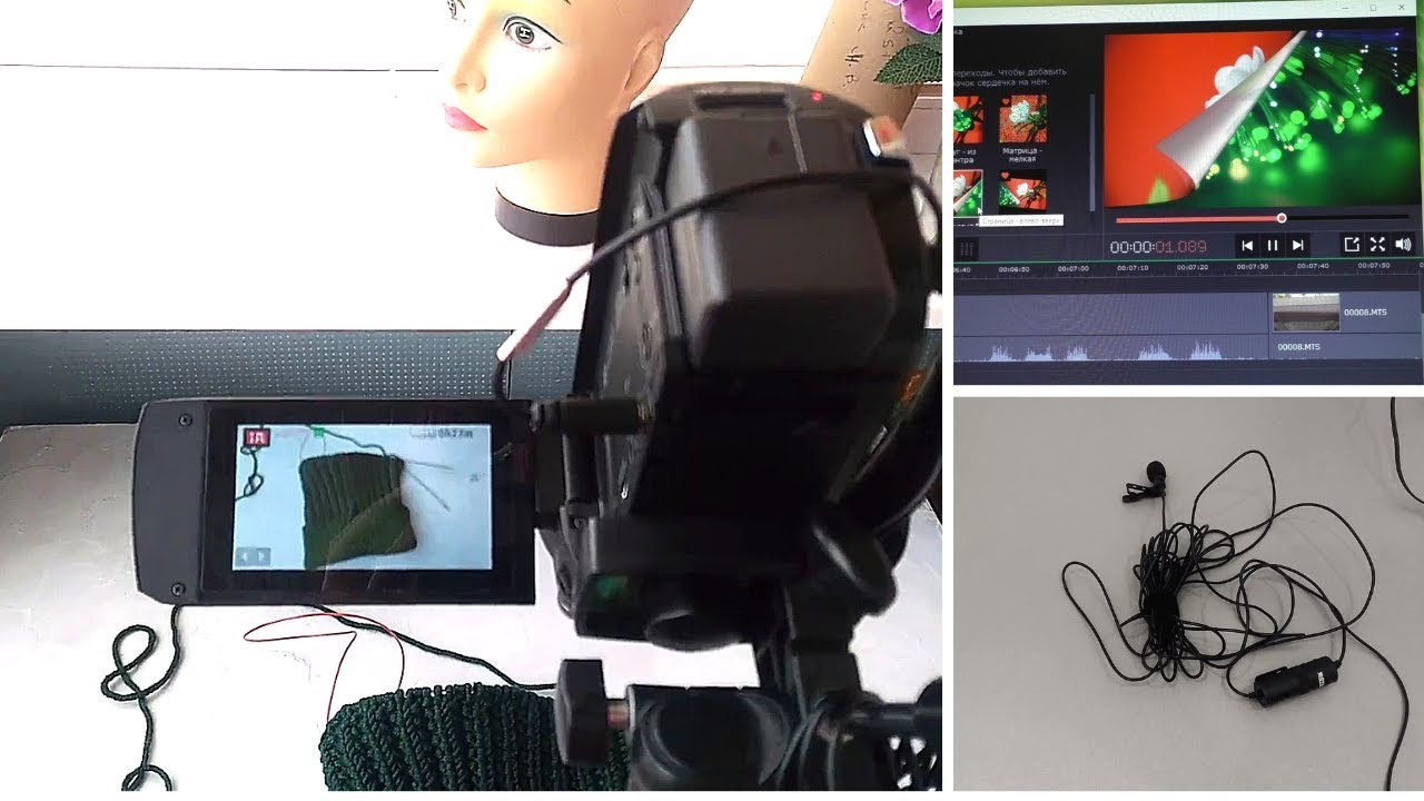 Моё рабочее место для съемки мастер-классов по вязанию. Видеокамера, микрофон, монтаж... смотреть онлайн