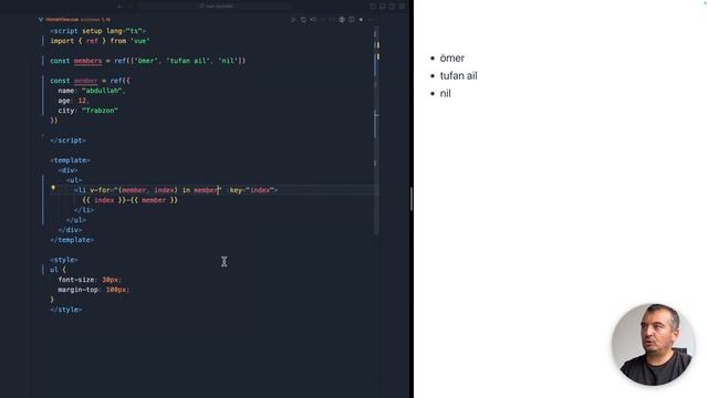 Vue 3 Dersleri - List Rendering (v-for) смотреть онлайн