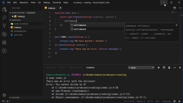 Create your own Promises in JavaScript | Understanding Promises смотреть онлайн
