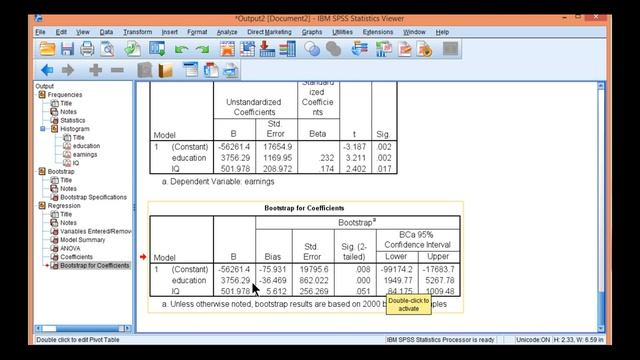 V14.19 - Bootstrapping Multiple Regression in SPSS смотреть онлайн