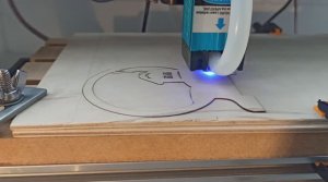 CNC 3018  Резка фанеры без нагара диодным лазером