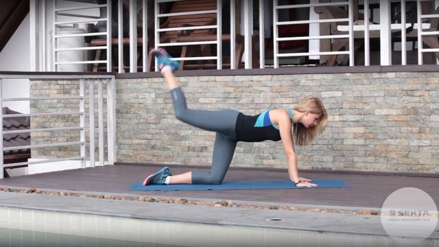 Подъём ноги с коленно-кистевого упора смотреть онлайн