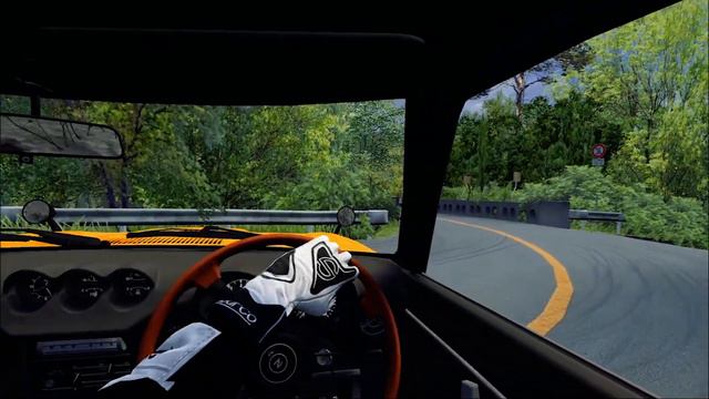 Datsun 240 Z "S30"on mountain pass in Japan (assetto corsa ) | Logitech g29 gameplay смотреть онлайн
