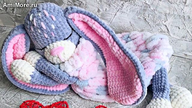 Амигуруми: схема Зайка пижамница Стеша. Игрушки вязаные крючком - Free crochet patterns. смотреть онлайн