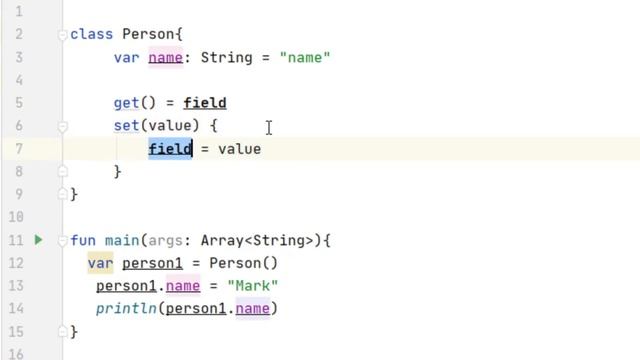 kotlin - getter and setter смотреть онлайн