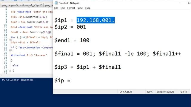 how to ping the range of ip address in powershell, ping range of ip address in powershell. смотреть онлайн