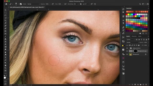 Skin Retouching | High Pass Skin Smoothing - Adobe Photoshop смотреть онлайн