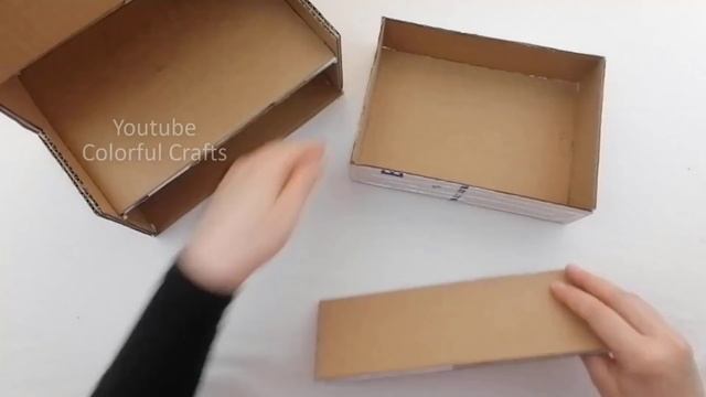 DIY - Desktop Organizer from Cardboard | Pen Holder Organizer | Paper Craft | Cardboard Craft смотреть онлайн