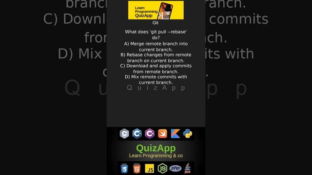 Git What does git pull rebase do смотреть онлайн