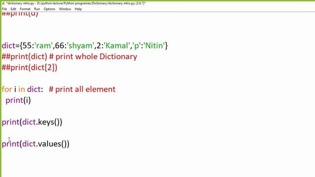 Part-1 Introduction to dictionary смотреть онлайн