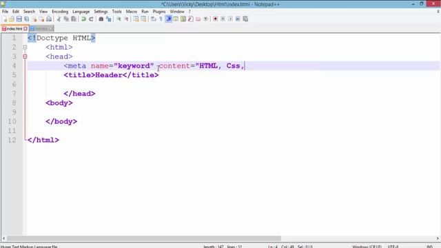 Meta tag SEO and header section Style, link in html In urdu/hindi # 30 смотреть онлайн