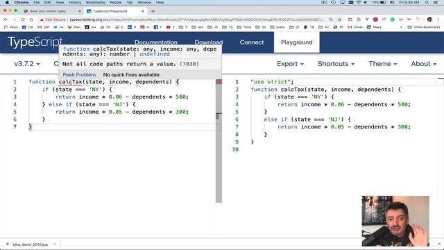 TypeScript Quickly. Lesson 5: types in function signatures смотреть онлайн