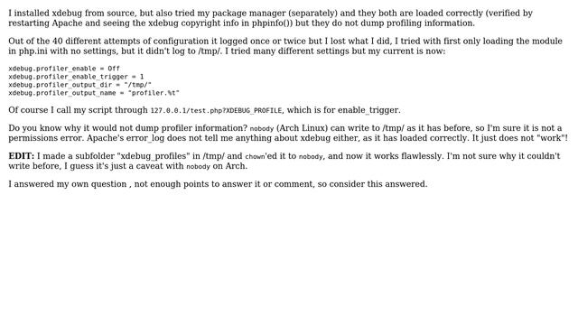 DevOps & SysAdmins: XDEBUG/PHP doesn't dump profile even when set up properly? смотреть онлайн