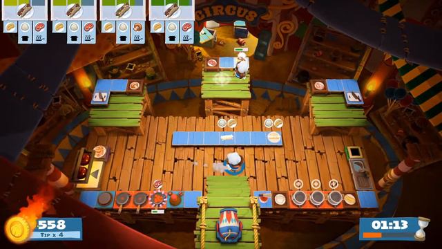 Overcooked 2! Carnival of Chaos DLC Solo World 2 смотреть онлайн