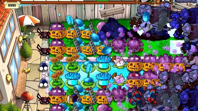 PvZ HD 2.4 (IPad) Survival Endless 250 flags Cobless Setup смотреть онлайн