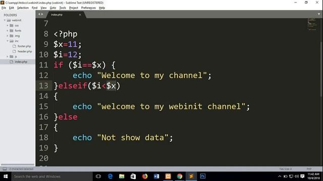 php fundamentals tutorials in bangla step by step If else php operator (Part-16) смотреть онлайн
