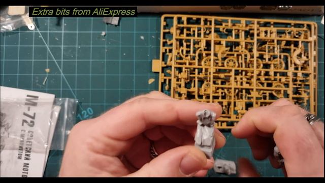 Zvezda 1/35 Soviet Motorcycle with 82-mm Mortar and Crew - Unboxing смотреть онлайн