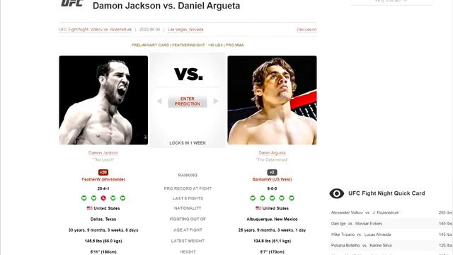 UFC FIGHT NIGHT: VOLKOV VS ROZENSTRUIK FULL CARD PREDICTIONS | BREAKDOWN #159 смотреть онлайн