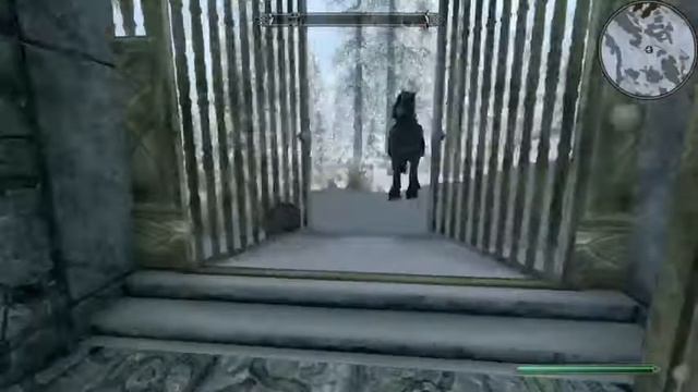 Прохождение свозь закрытые ворота с помощью бадьи