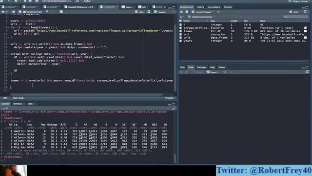 Code Review 1 - Web Scraping Baseball Reference Data with R смотреть онлайн