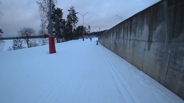 Бегаем на лыжах в Кавголово смотреть онлайн