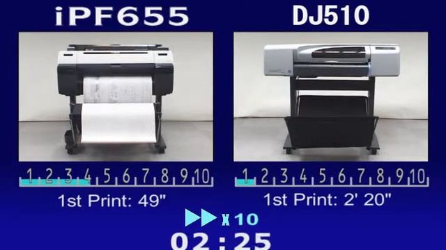 Canon iPF655 vs HP DesignJet 510 смотреть онлайн