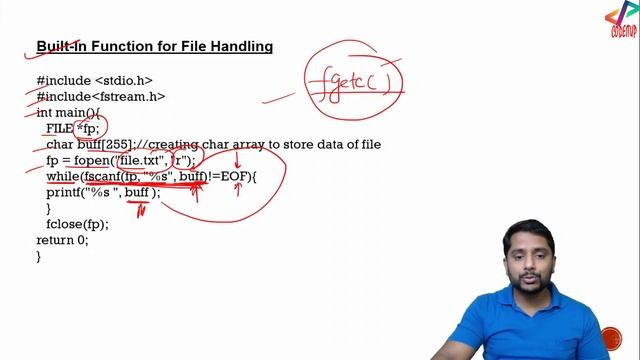 fscanf() function in C | File Handling in C Programming | In Hindi смотреть онлайн