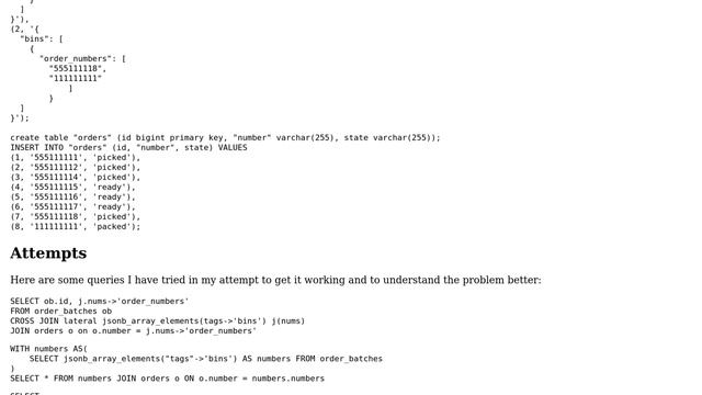 Databases: Join table from values nested deeply in a jsonb field смотреть онлайн