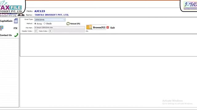 How to Import Capital Gain Share Transaction Excel Sheet in I-Tax Software смотреть онлайн