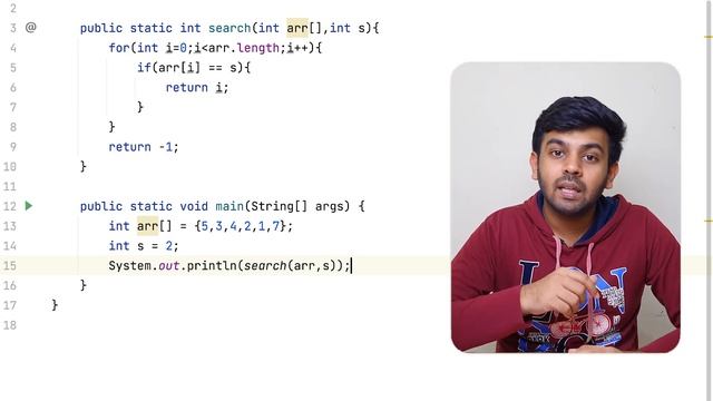 Linear Search Algorithm with Code | Algorithms - 1 | Java | English | code io смотреть онлайн