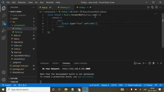 #56 - Forwarding Refs in React js (Hindi) | React js Tutorial смотреть онлайн