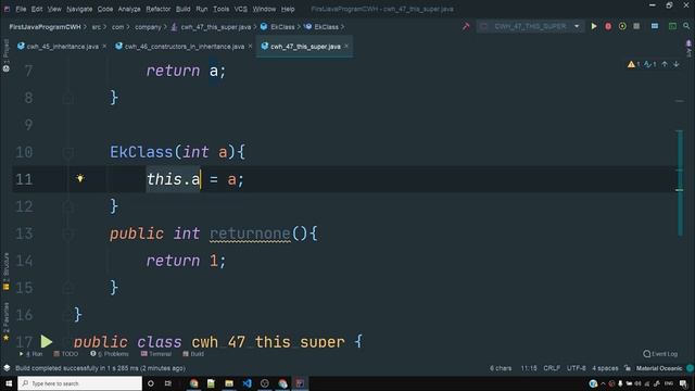 this and super keyword in Java смотреть онлайн
