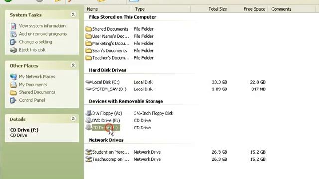 Windows XP Tutorial Saving Files to CD Microsoft Training Lesson 6.14 смотреть онлайн