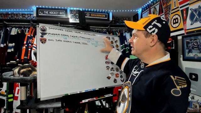 Janmark Signs with Oilers, Del Zotto to Panthers, Blues Defense Looks Crowded on Left Side смотреть онлайн