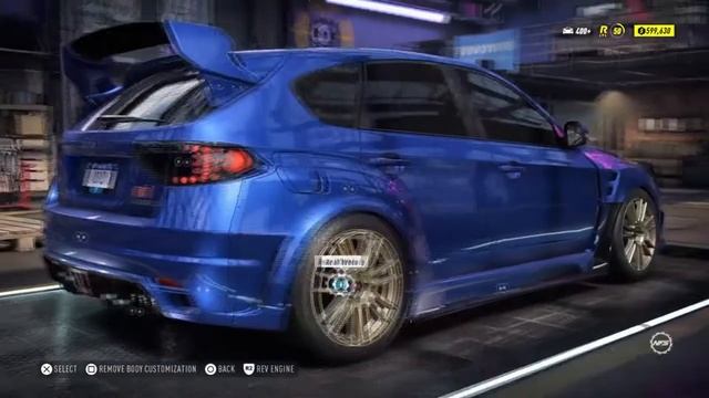Need For Speed Heat Subaru Impreza WRX STI '10 Customization