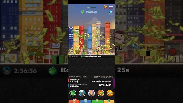 Tap Tycoon Flying Businessman Glitch смотреть онлайн
