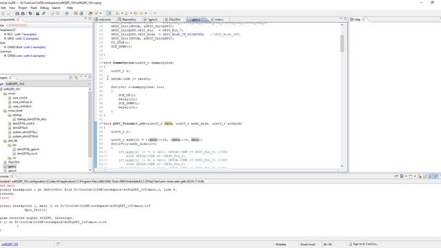 Организация QSPI программным способом, для stm32F103 смотреть онлайн