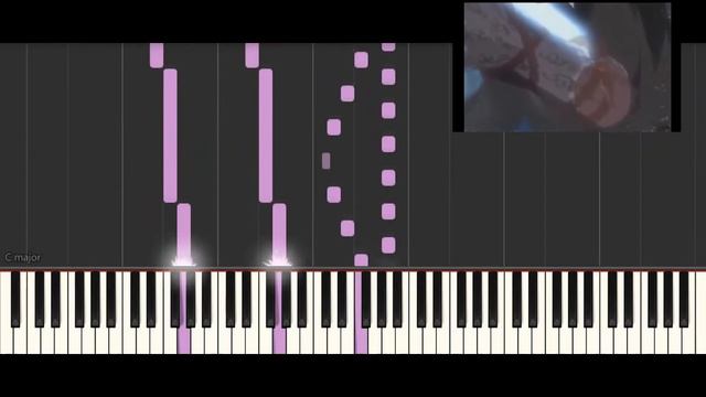 Naruto-Orochimaru's Theme[OST](Synthesia)//Тема Орочимару из аниме Наруто(piano Tutorial)