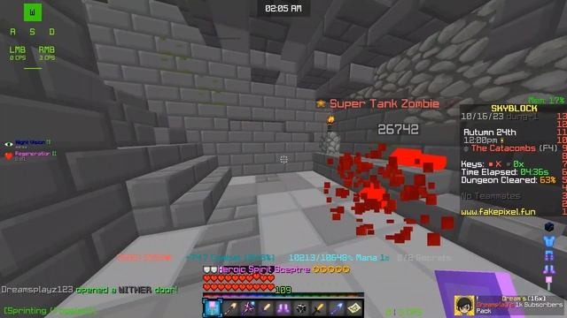 F4 Solo Mage Pov - Fakepixel Skyblock смотреть онлайн