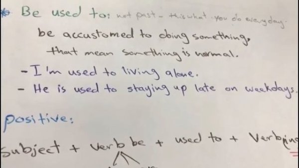 Used to - Be / Get used to