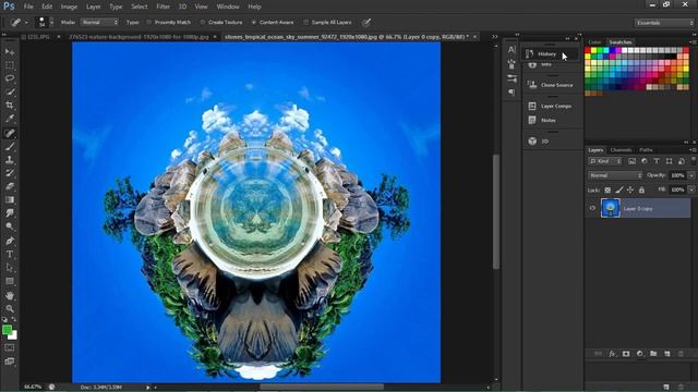 64 polar coordinates and pinch in photoshop смотреть онлайн