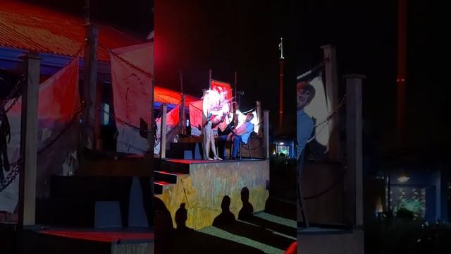 SeaWorld's Howl-o-Scream Orlando 2021 - Siren's Song Strip dance scene (vertical video) смотреть онлайн